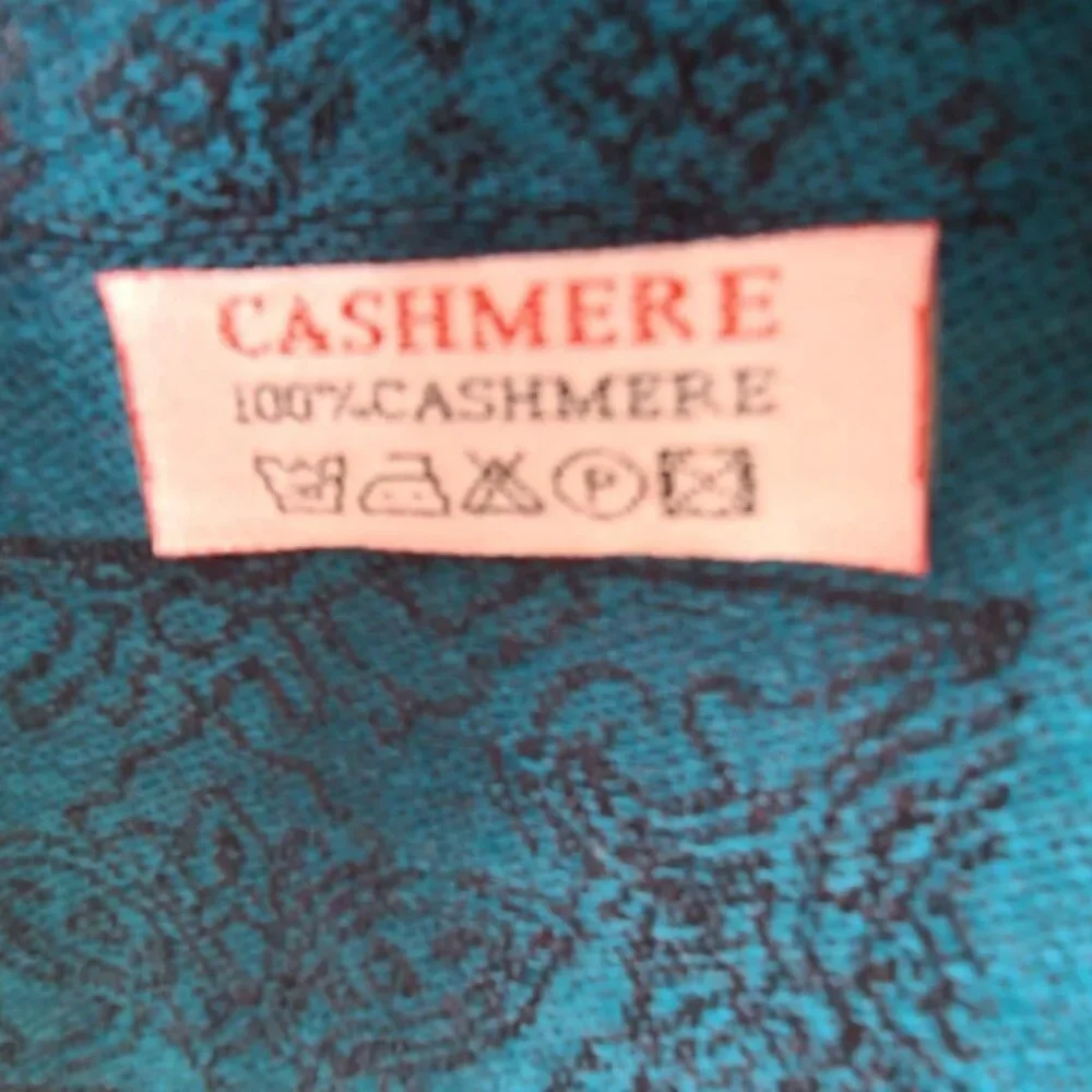Green 100% Cashmere Pashmina